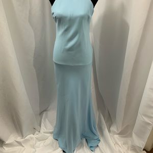 calvin klein light blue maxi dress